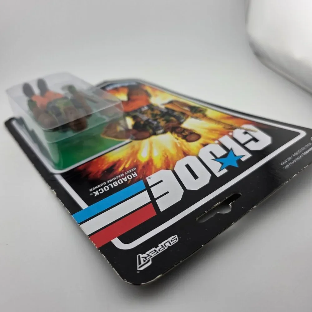 2021 Hasbro GI Joe - Super7 Roadblock Heavy Machine‎ Gunner Reaction Figures New
